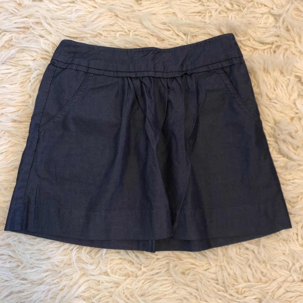 J. Crew chambray skirt